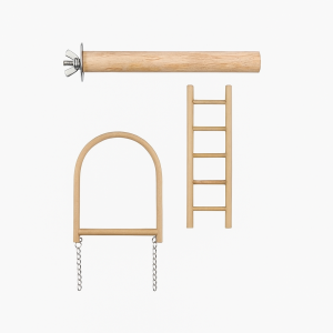 BIRD PERCHES, LADDERS, &amp; SWINGS